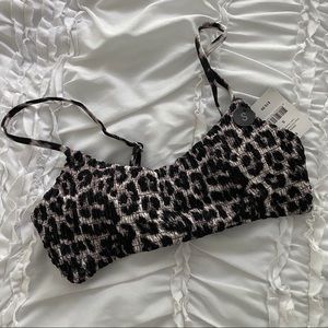 cheetah print bikini top
